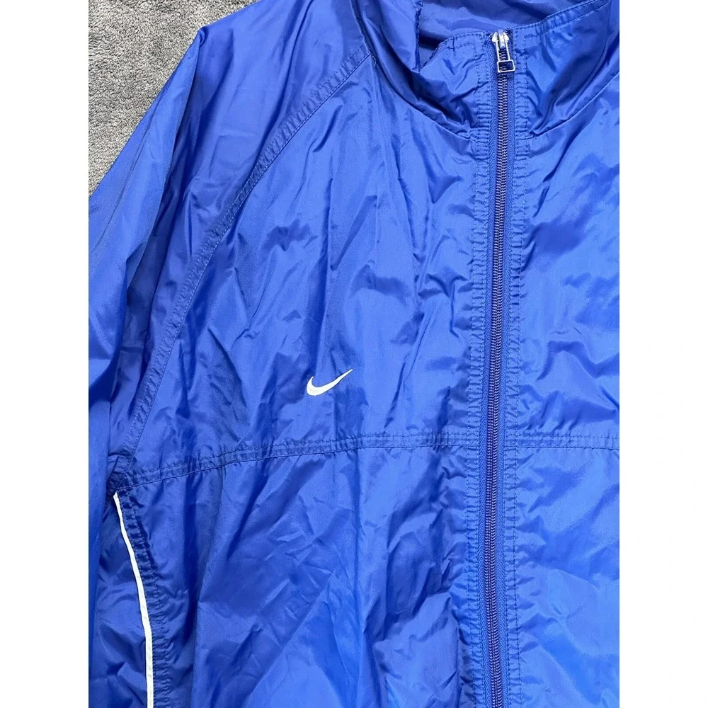 Vintage Nike Windbreaker Men's XL Jacket Track Zip Lightweight Swoosh Blue Rhema